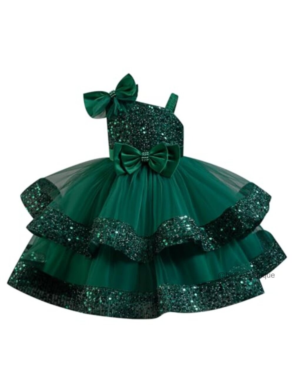 Toddler Girls Sequin Tulle Tutu Flower Girl Party Dress